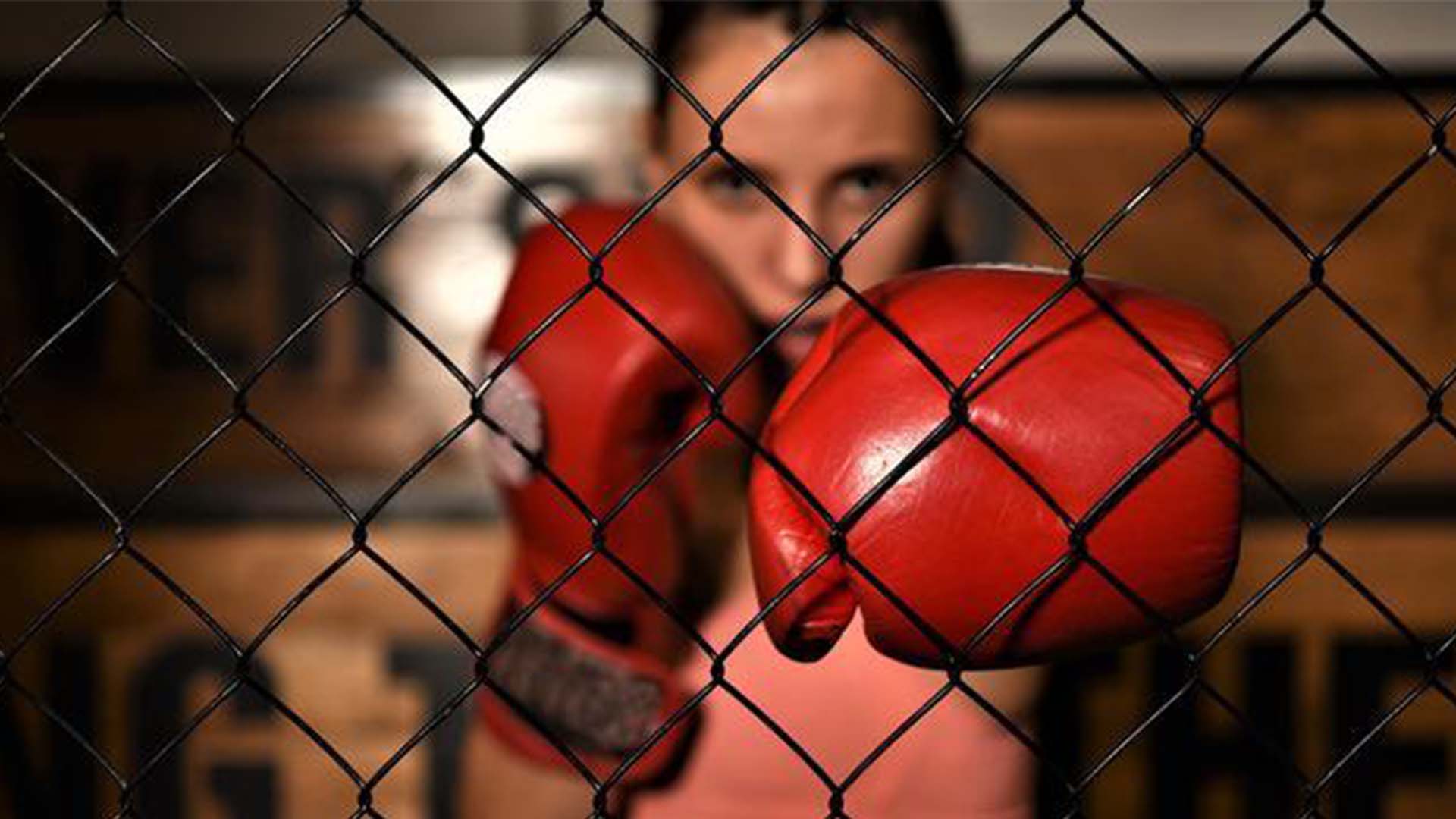 Women MMA fighting
